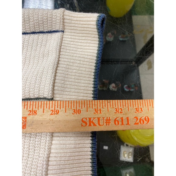 Vintage Fairway Sport Mens Cream Golf Scene Embroidered Long Sleeve Sweater XL - Picture 6 of 6